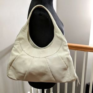 Beautiful Ivory Leather Shoulder Bag